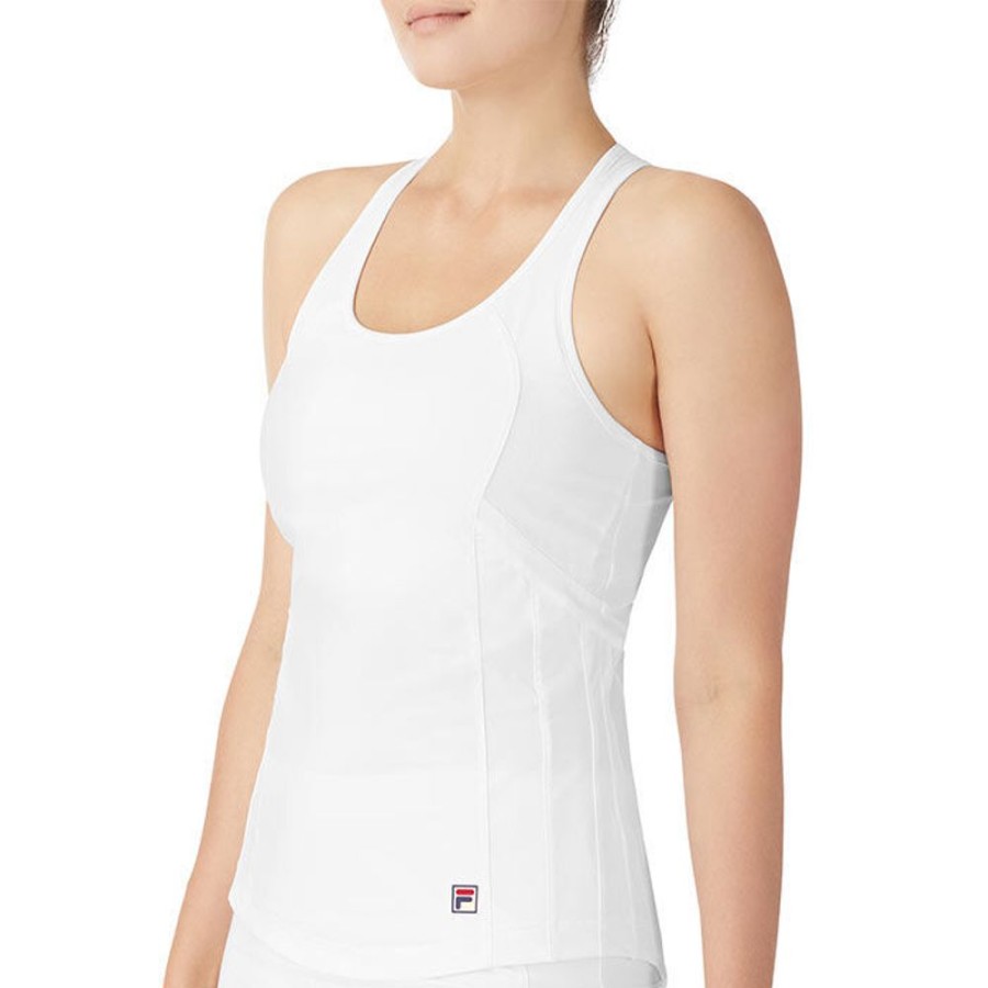 Women Fila Tops | Women'S Whiteline Racerback Tank Top