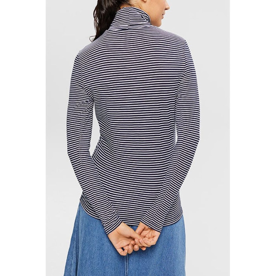 Women Esprit Tops | Women'S Roll Neck Long Sleeve Top