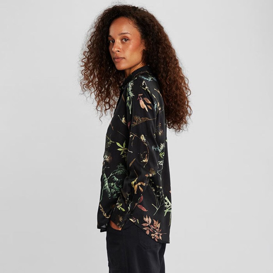 Women DEDICATED Tops | Women'S Dorothea Night Florals Shirt