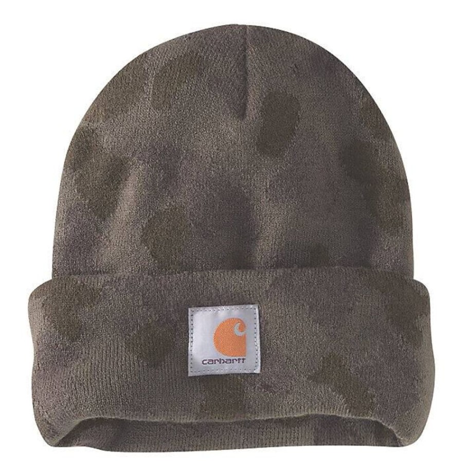 Women Carhartt Winter Accessories | Unisex Camo Watch Hat