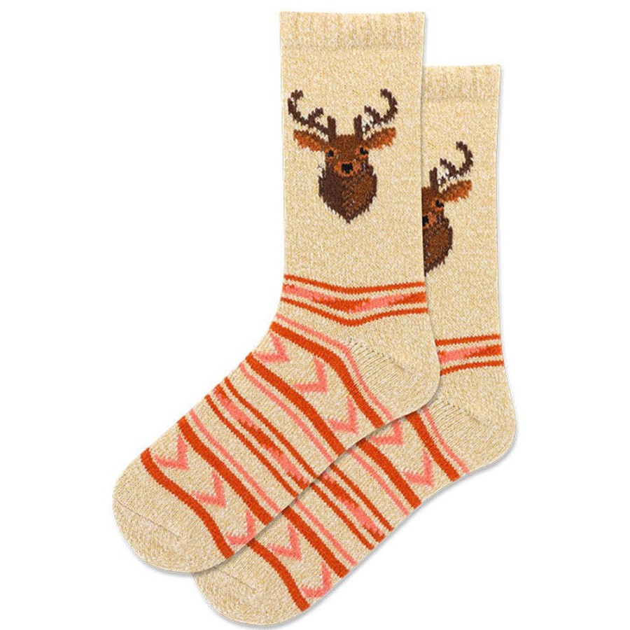 Women Hot Sox Socks | Women'S Deer Boot Crew Sock