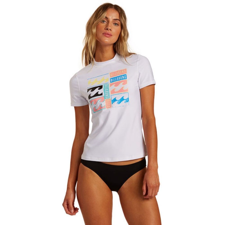 Women Billabong Swimwear | Women'S Core Loose Fit Rashguard