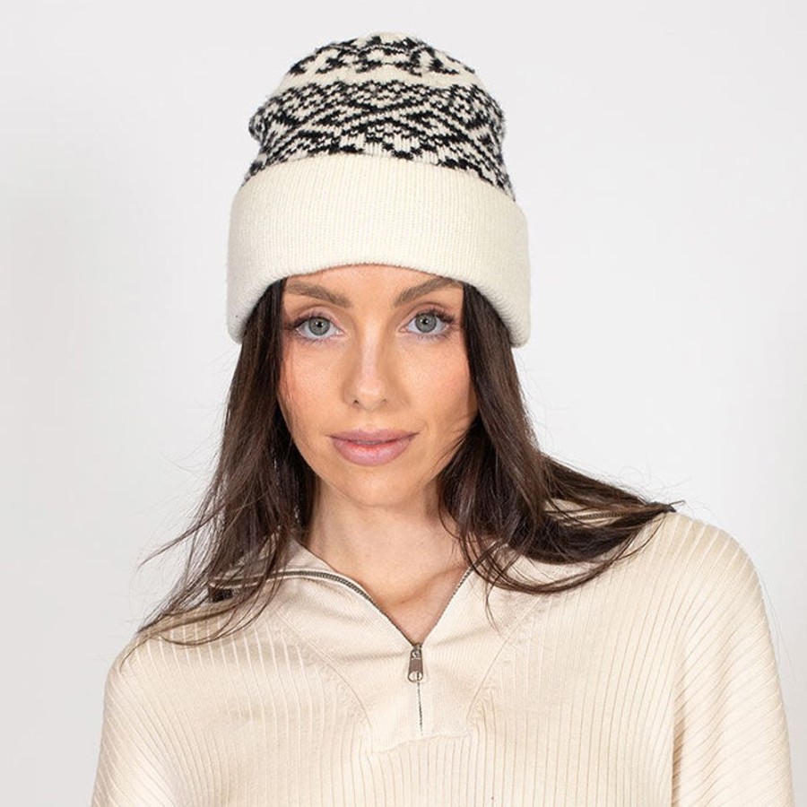 Women Brunette The Label Winter Accessories | Women'S Fair Isle Knit Beanie