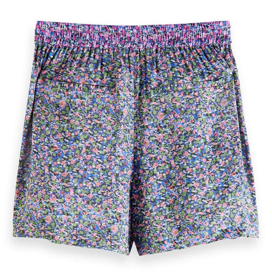 Women Scotch & Soda Shorts | Women'S Printed Wide Leg Short