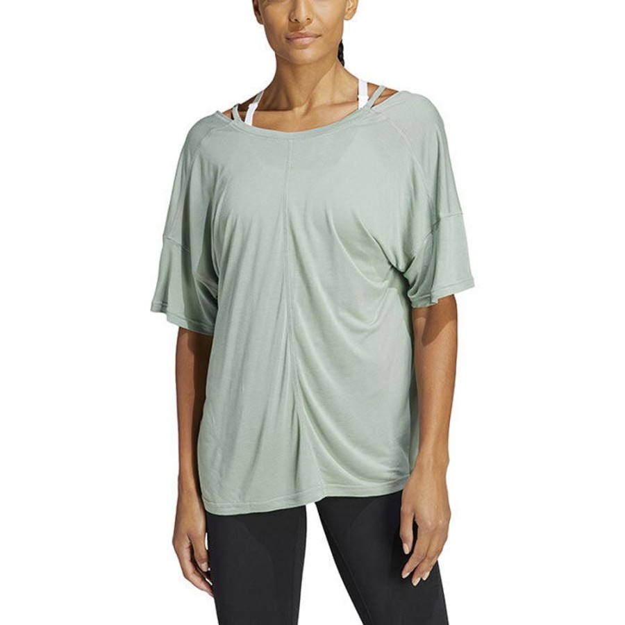 Women adidas Tops | Women'S Yoga Studio Oversized T-Shirt