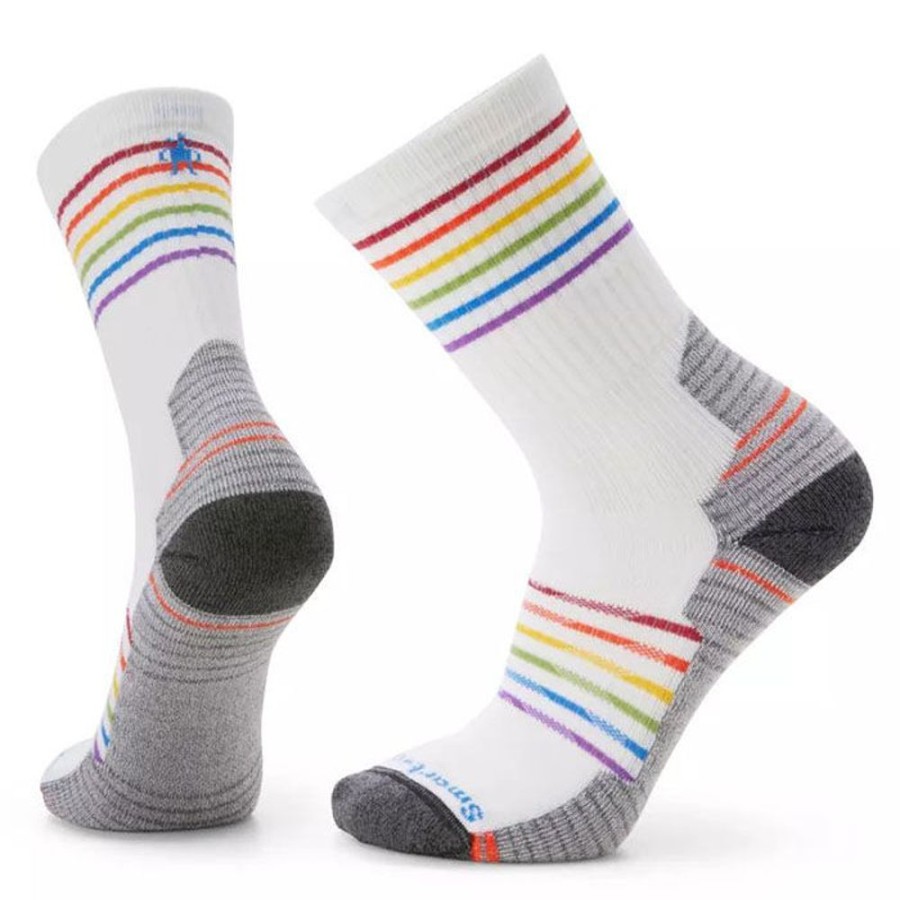 Women Smartwool Socks | Unisex Hike Light Cushion Pride Pattern Crew Sock