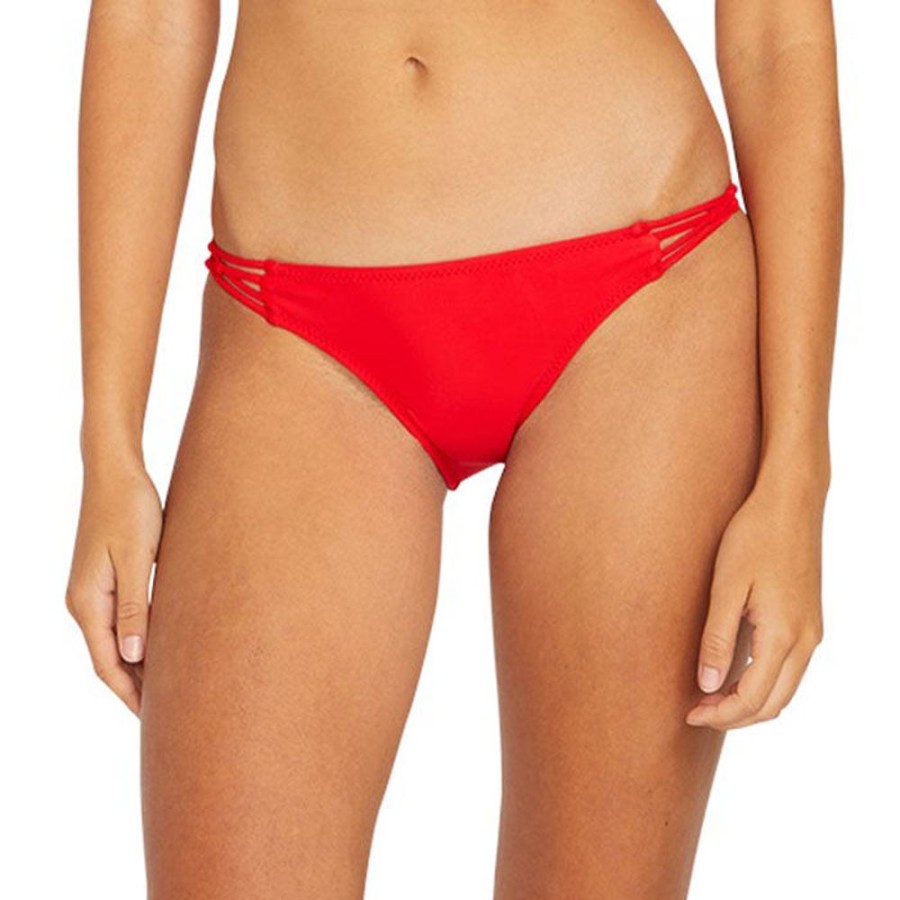 Women Volcom Swimwear | Women'S Simply Solid Full Bikini Bottom