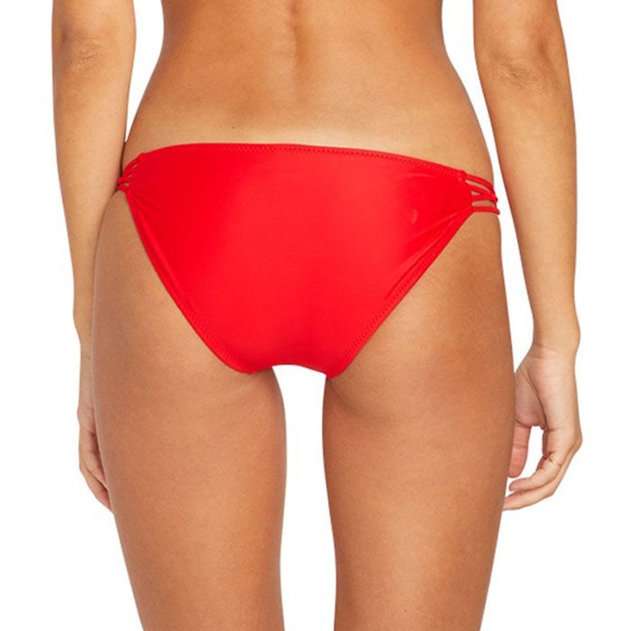 Women Volcom Swimwear | Women'S Simply Solid Full Bikini Bottom