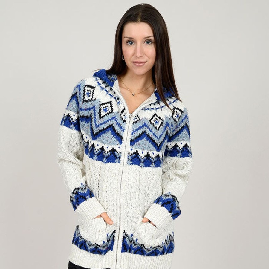 Women Oak & Ivy Sweaters | Women'S Iceland Knit Full-Zip Hoodie