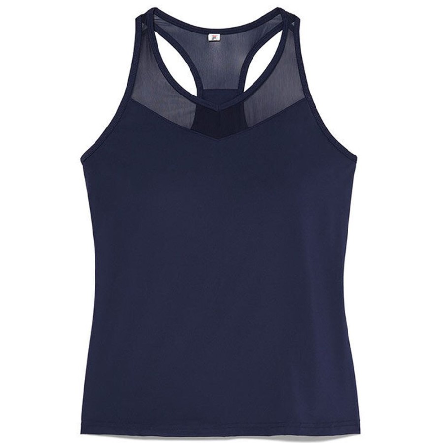 Women Fila Tops | Women'S Tennis Essentials Racerback Mesh Tank Top