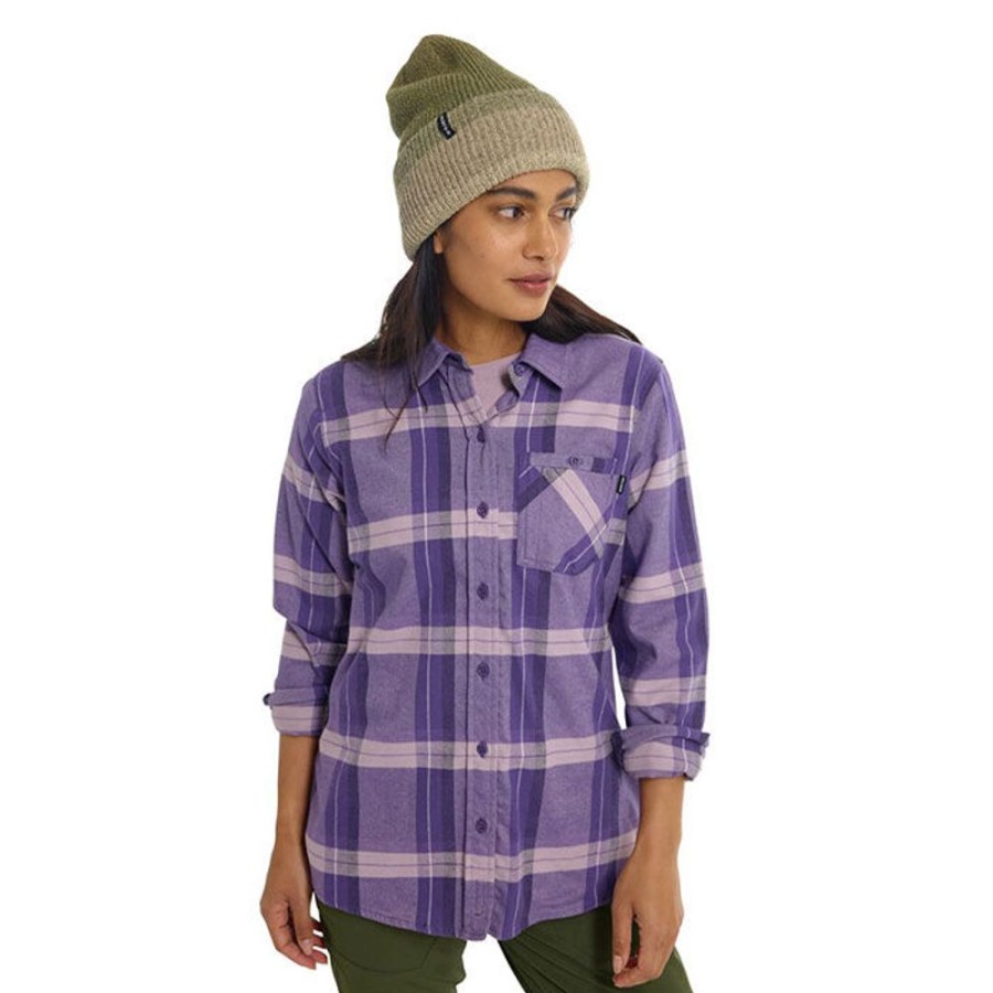 Women Burton Tops | Women'S Favourite Long Sleeve Flannel Shirt