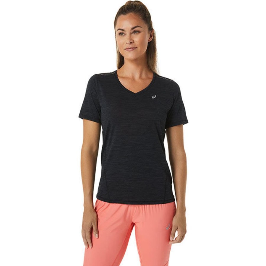 Women Asics Tops | Women'S Race V-Neck Top