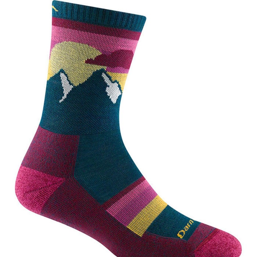 Women Darn Tough Socks | Women'S Sunset Ledge Micro Crew Lightweight Hiking Sock