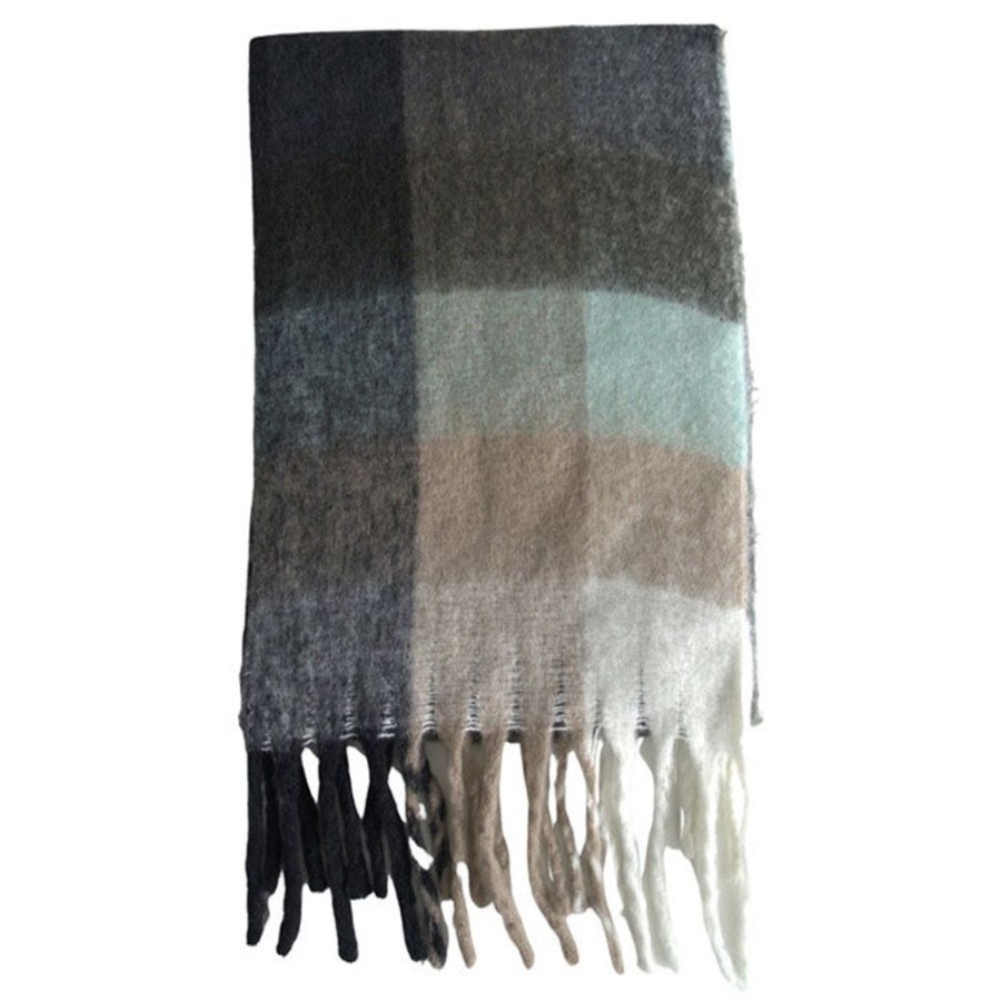 Women Lyla + Luxe Winter Accessories | Women'S Check Knit Scarf